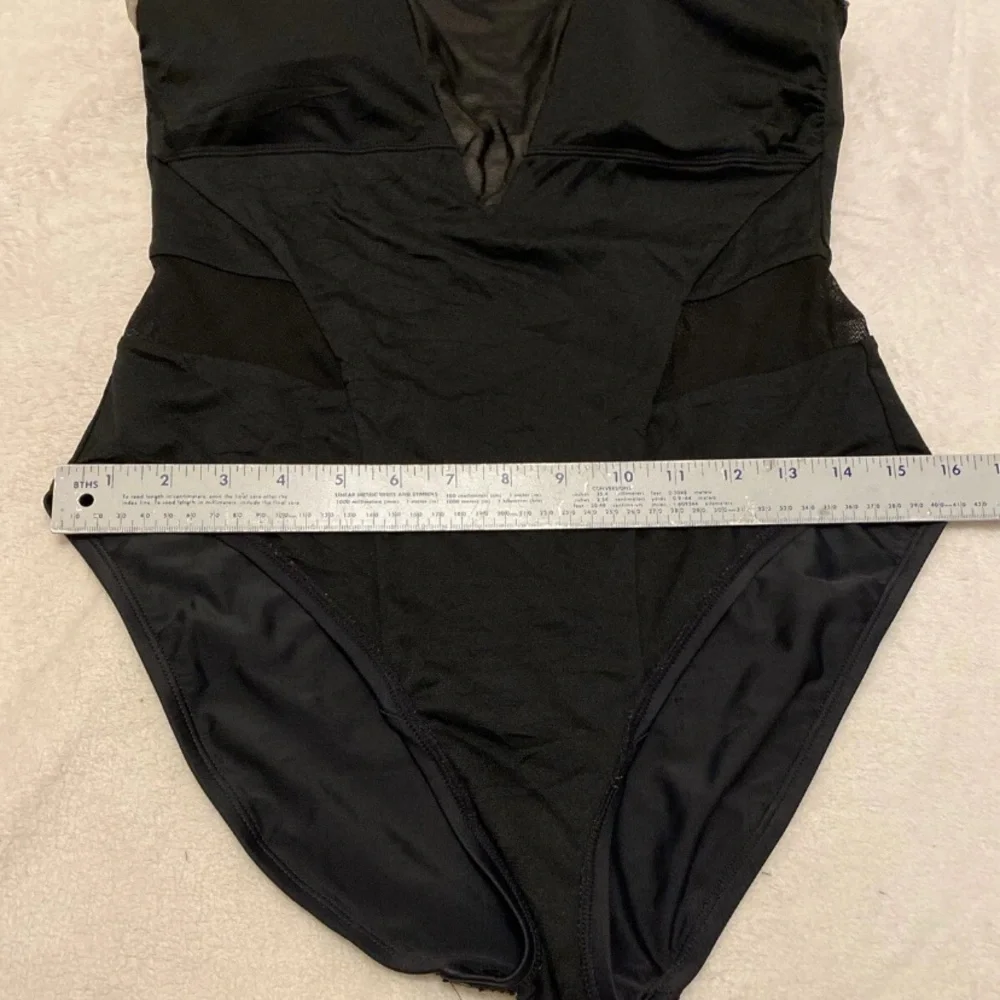 Black Mesh Panel One Piece